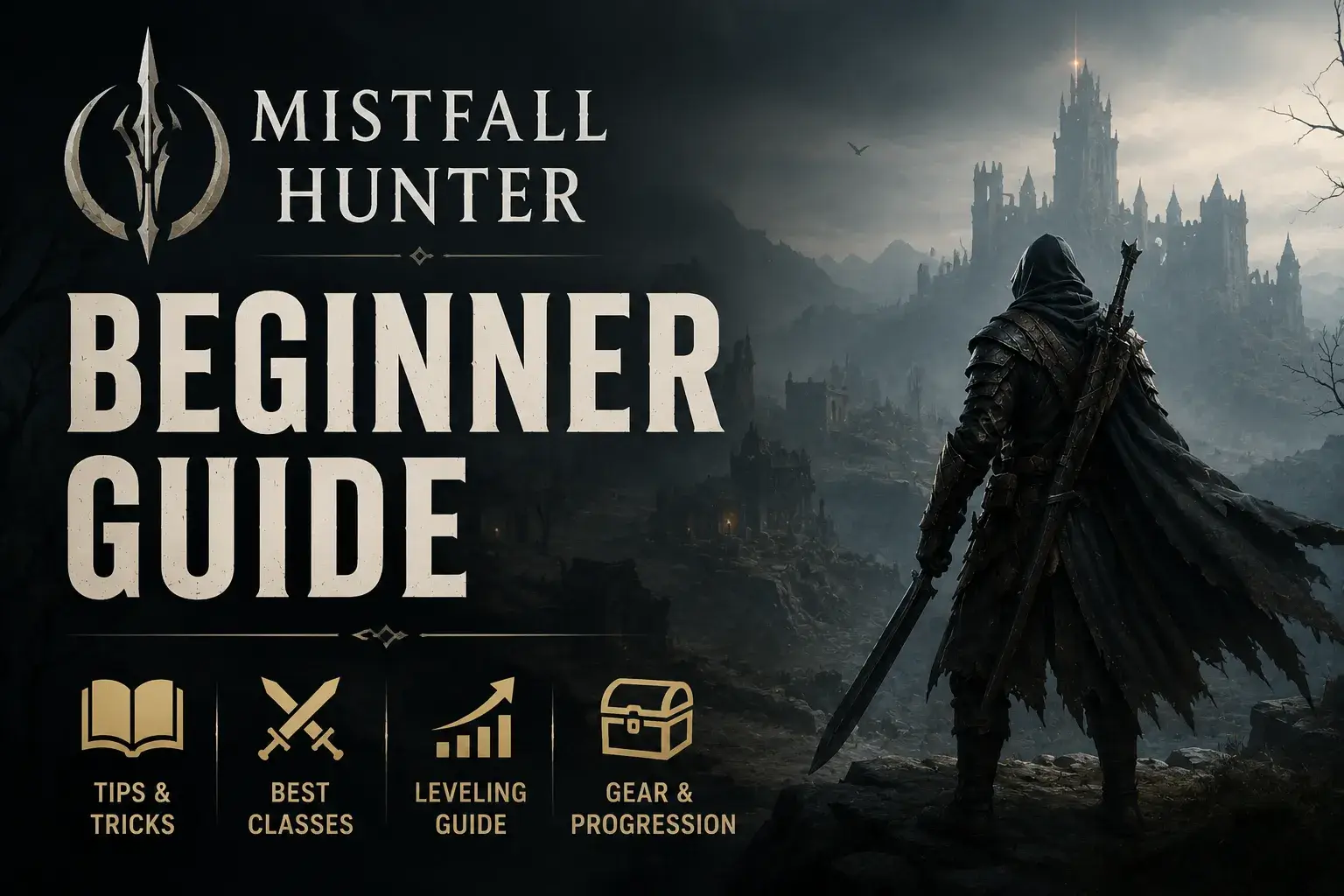 Mistfall Hunter Beginner Guide 2026 covering beginner tips, best classes, leveling, gear progression, and combat basics
