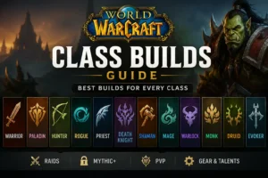 WoW Class Builds Guide featuring the best talent builds for every World of Warcraft class.