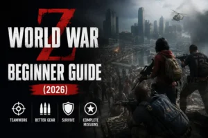 World War Z Beginner Guide featuring survivors fighting zombie hordes with the best beginner tips and strategies.