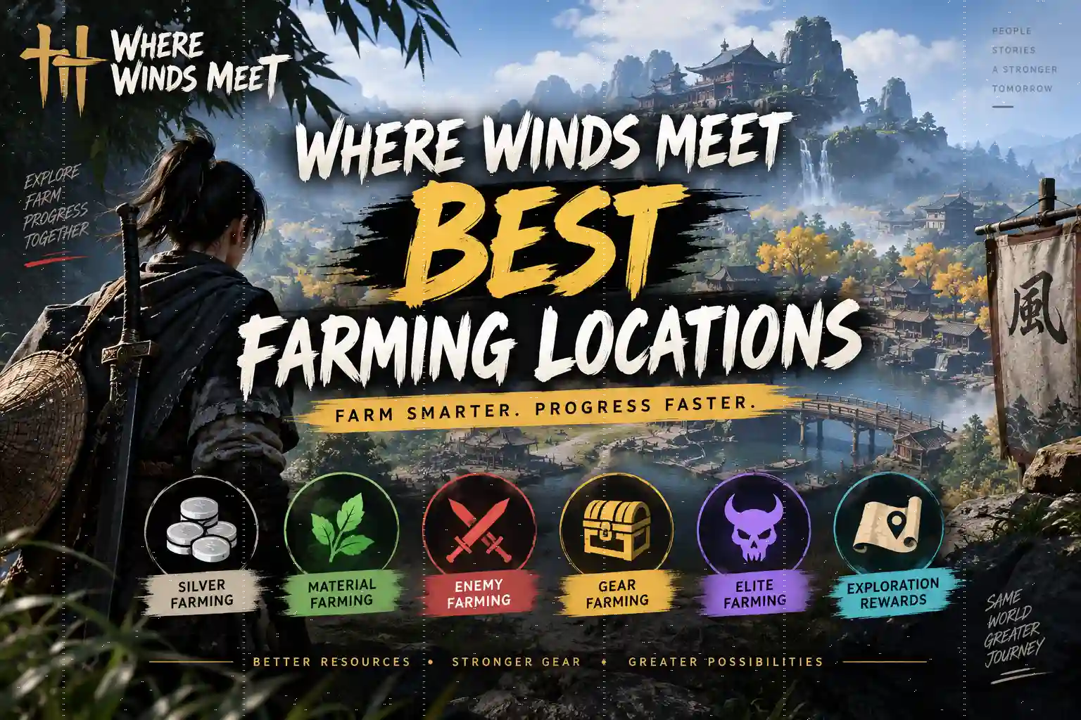 Where Winds Meet best farming locations