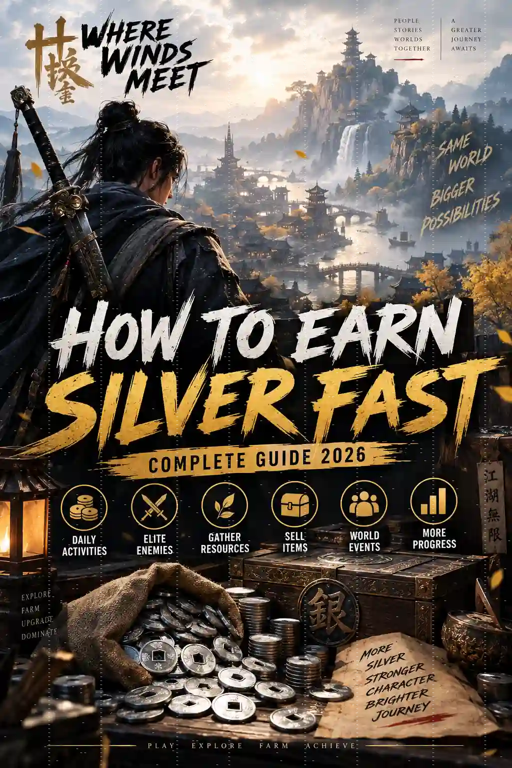 Where Winds Meet earn silver fast 2026 guide.