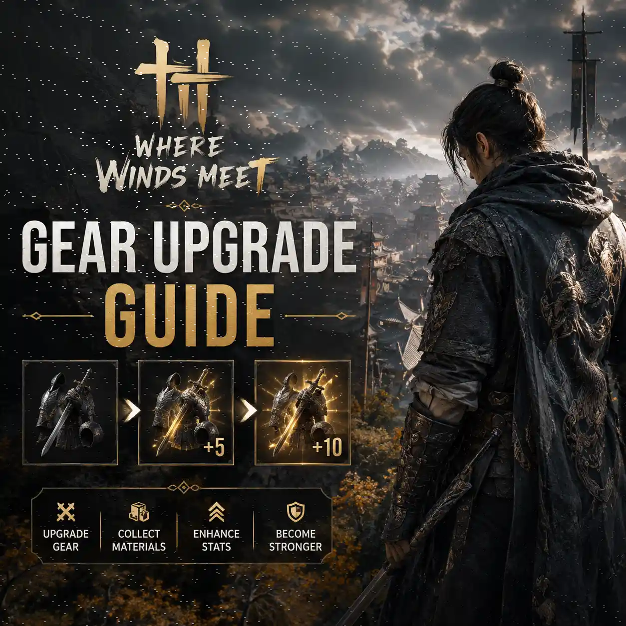Where Winds Meet Gear Upgrade Guide showing gear enhancement and equipment progression