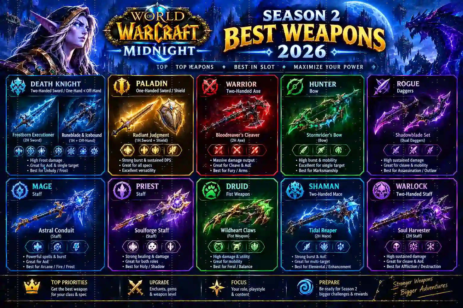 WoW Midnight Season 2 Best Weapons 2026